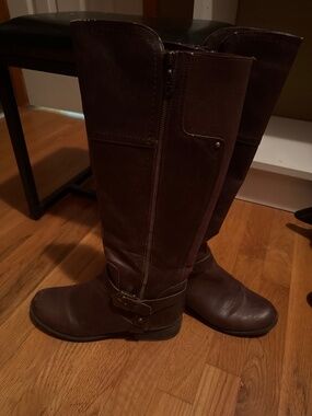 G by GUESS Hailee Tall Riding Boots Brown Size 9 1/2